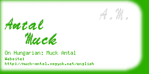 antal muck business card